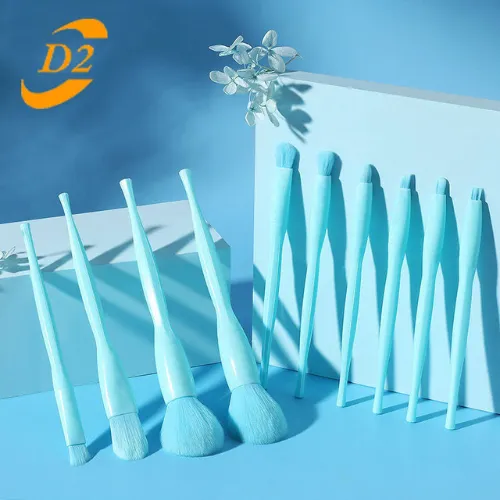 High Quality 10 pcs Candy Color Makeup Brushes Tool Set