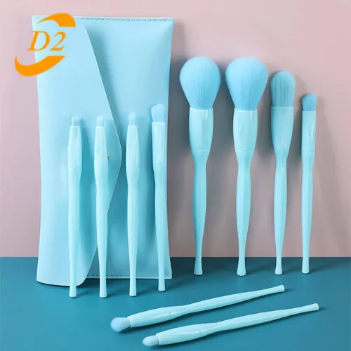 High Quality 10 pcs Candy Color Makeup Brushes Tool Set