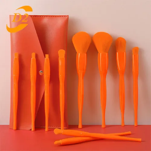 High Quality 10 pcs Candy Color Makeup Brushes Tool Set