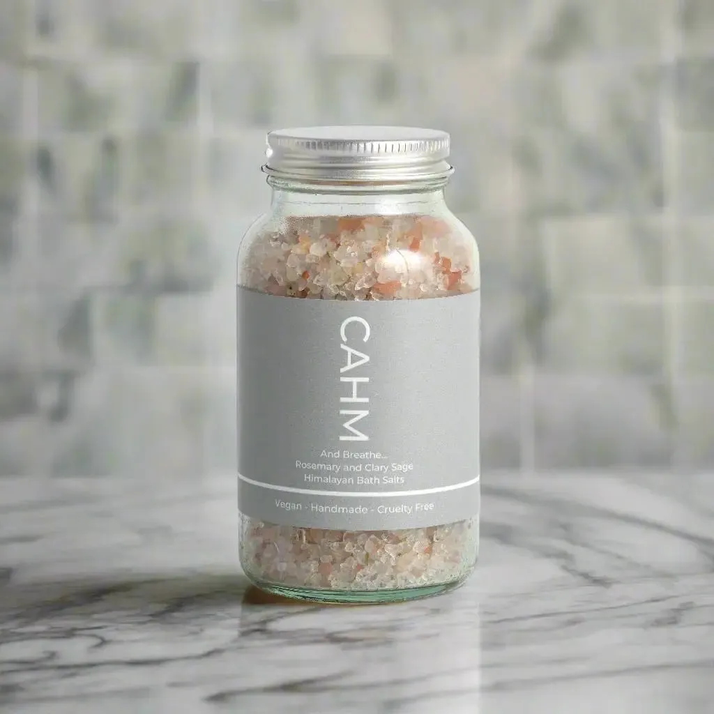 Himalayan Bath Salts - BREATHE - Rosemary & Clary Sage