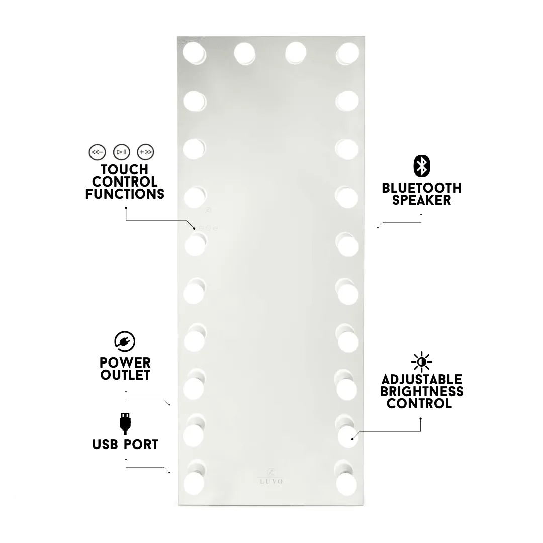 Hollywood Floor Mirror
