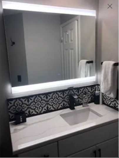 Impact Vanity LED Lighted Bathroom Mirror With Touch Sensor  :: IMPECCABLE Series