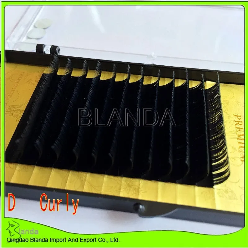 Individual Eyelash Extension,  0.20 D curl, 9boxes/lot(9mm,10mm,11mm,12mm,13mm,14mm,15mm,16mm,17mm)