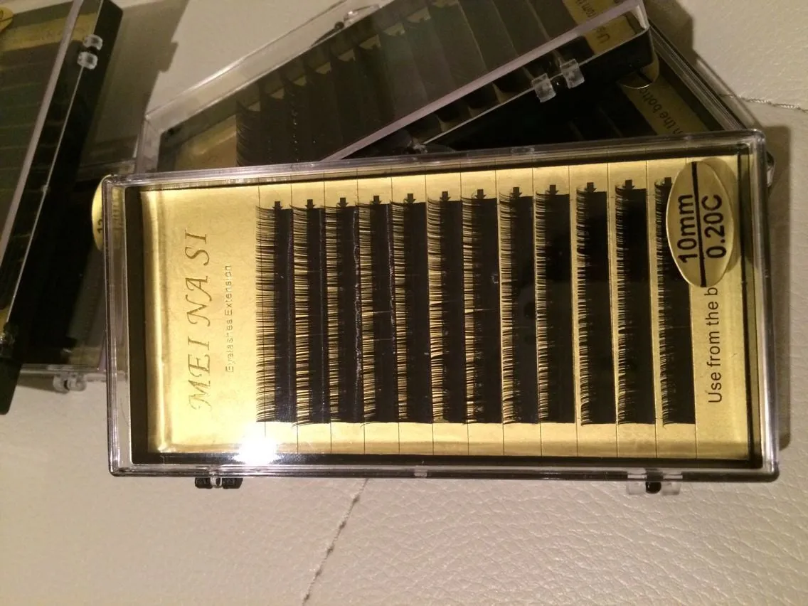 Individual Eyelash Extension,  0.20 D curl, 9boxes/lot(9mm,10mm,11mm,12mm,13mm,14mm,15mm,16mm,17mm)