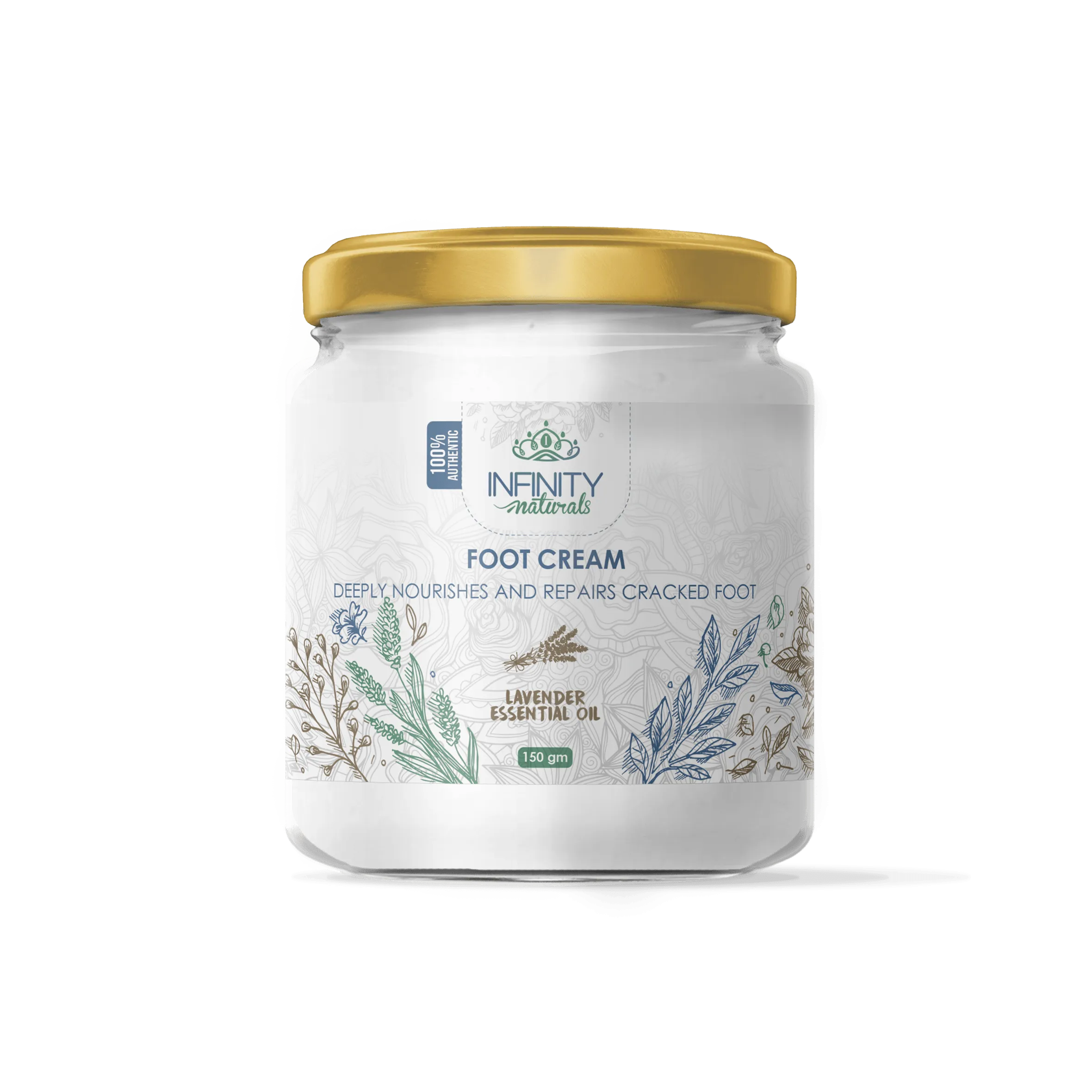Infinity Naturals Foot Cream Lavender Essential Oil