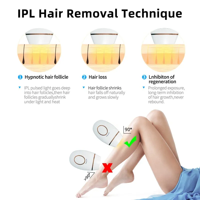 IPL Laser Hair Removal Machine, with LED display panel. 900000 flash