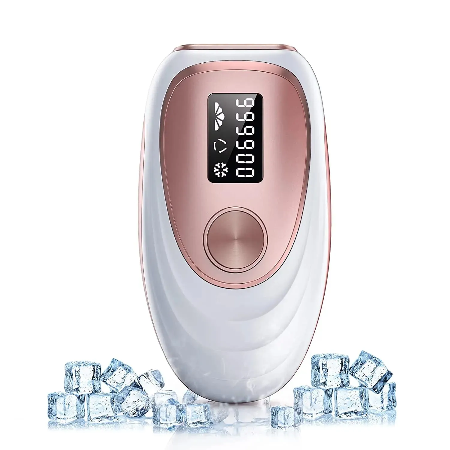 IPL Laser Hair Removal White Gold Epilator-5 Levels, 2 Modes 999900 Flashes