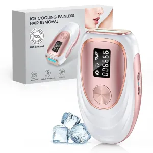 IPL Laser Hair Removal White Gold Epilator-5 Levels, 2 Modes 999900 Flashes
