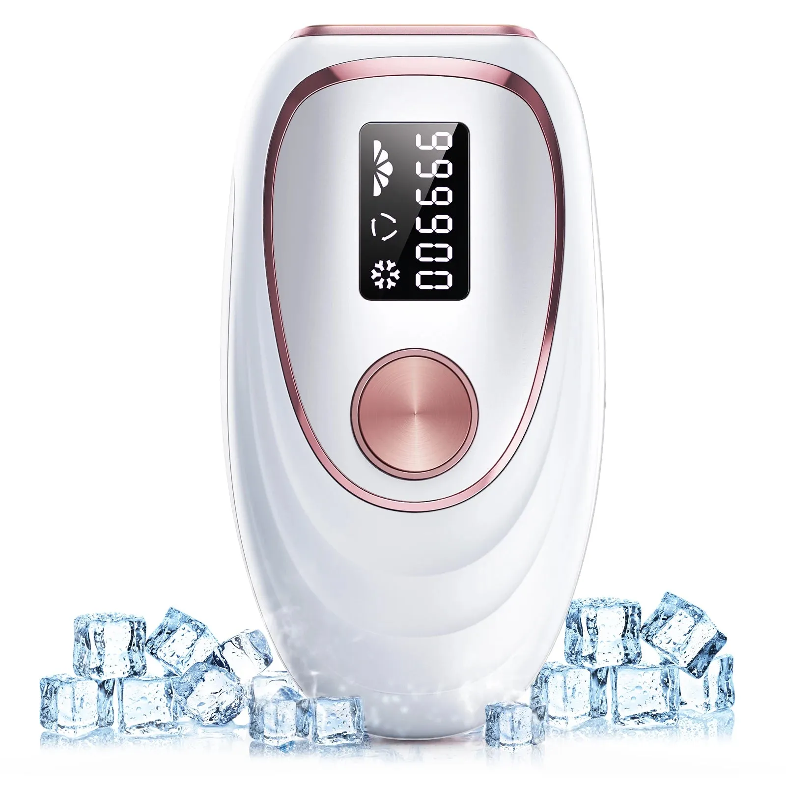 IPL Laser Hair Removal White Gold Epilator-5 Levels, 2 Modes 999900 Flashes