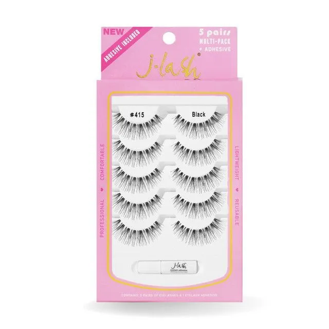 J-lash 5 Pair w/ Adhesive - #415