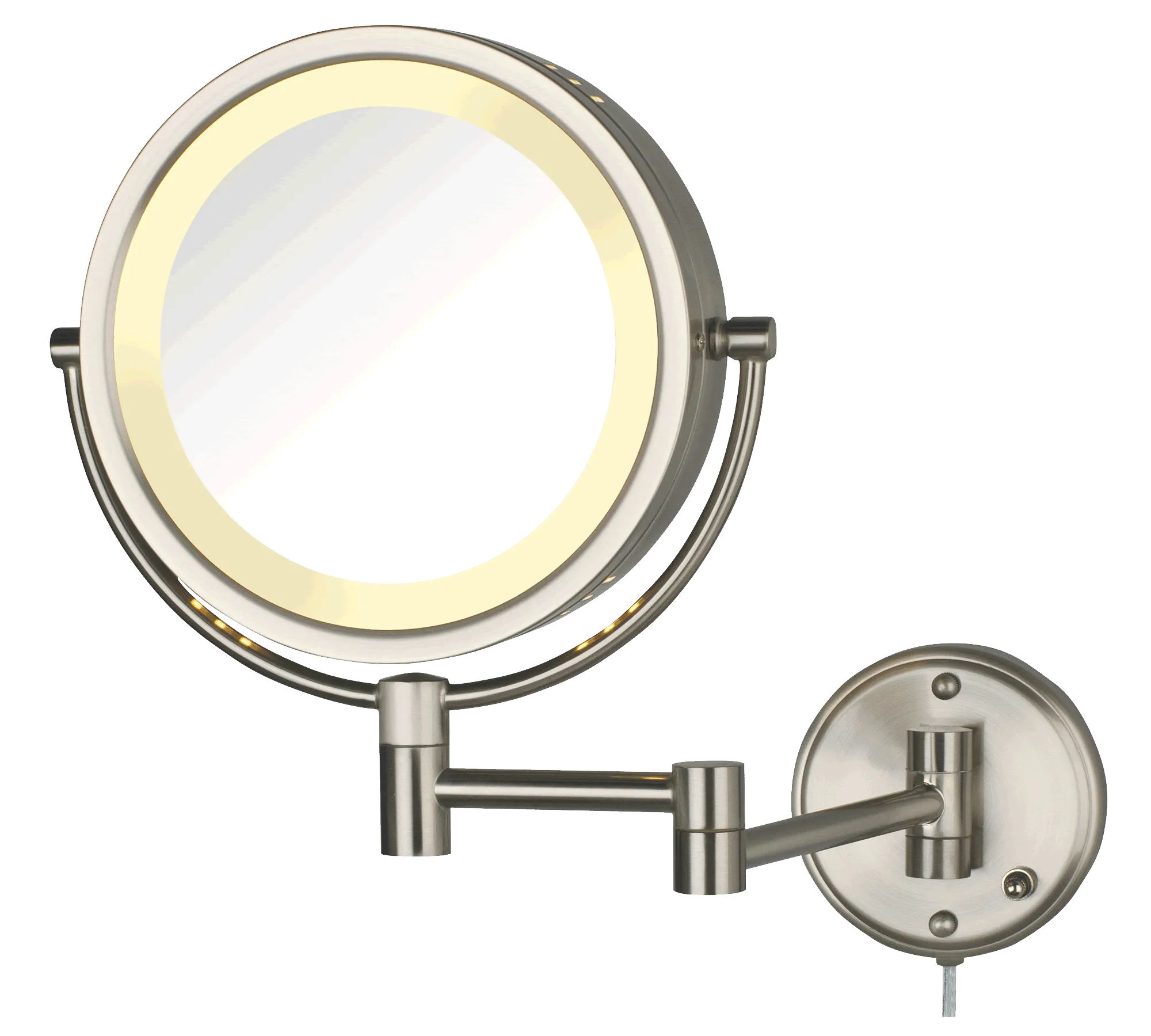 Jerdon 8x/1x Reversible Plug-In Make Up Mirror - 3 Finishes