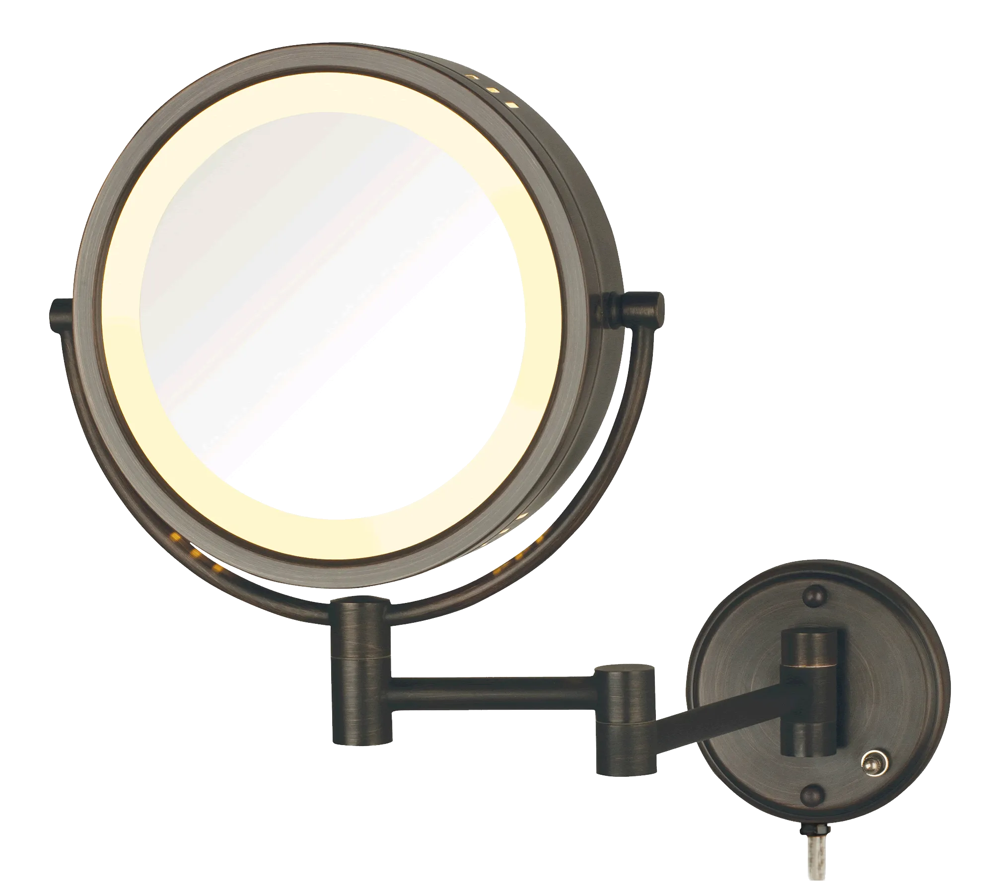 Jerdon 8x/1x Reversible Plug-In Make Up Mirror - 3 Finishes
