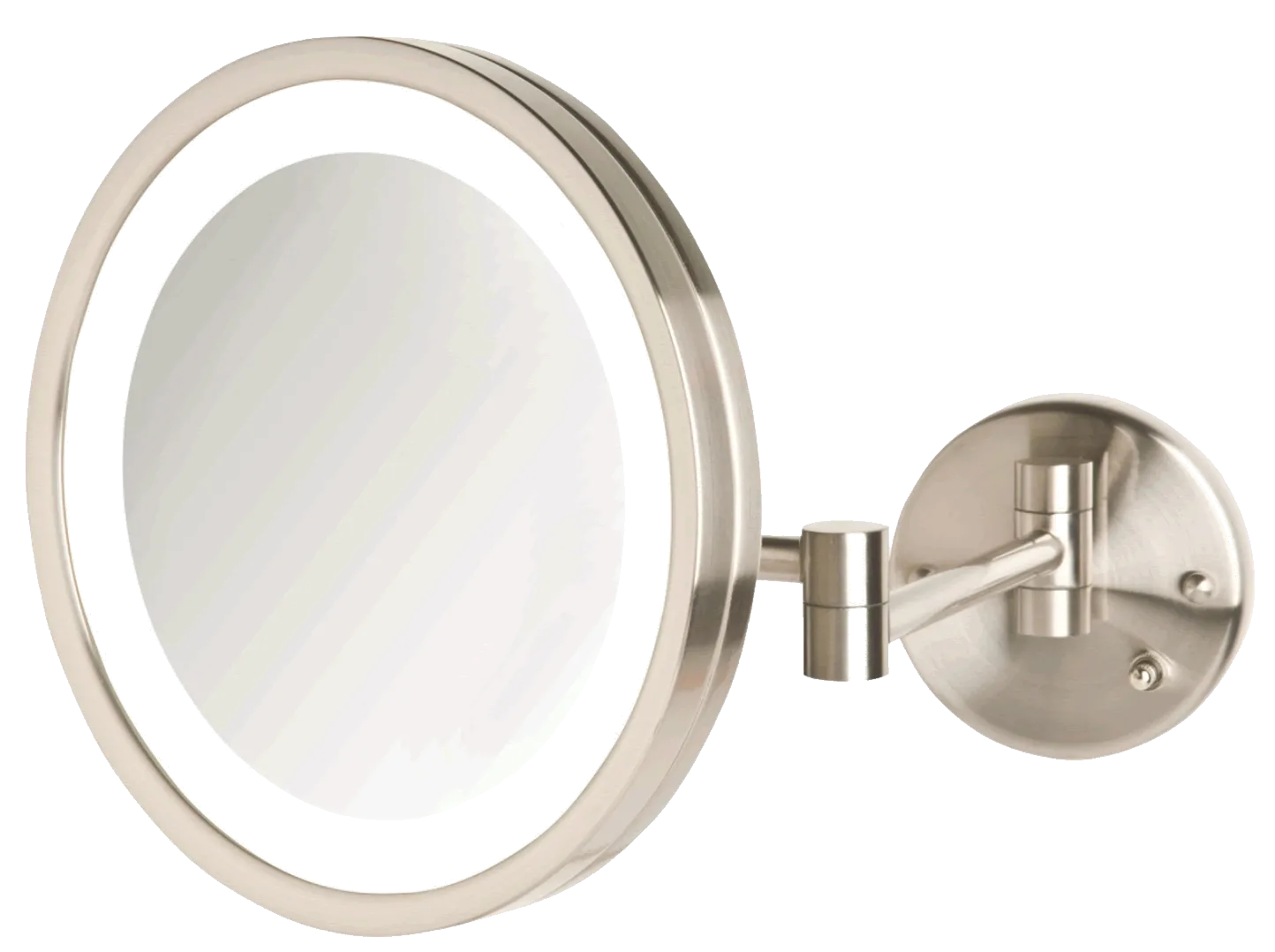 Jerdon Hardwired 5x LED-Lighted Makeup Mirror - 2 Finishes