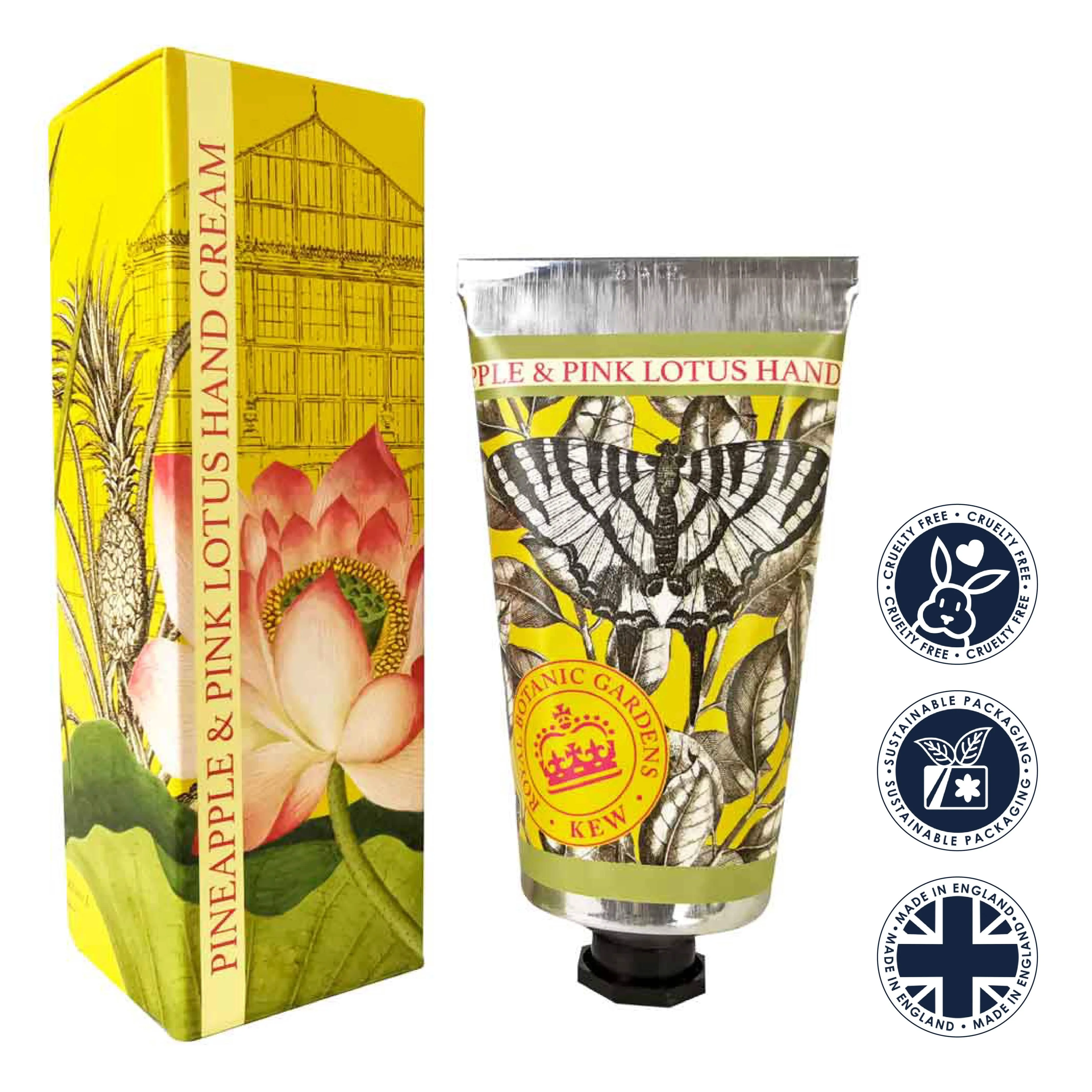 Kew Gardens Pineapple & Pink Lotus Hand Cream 75ml