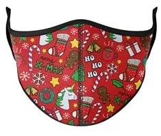 Kids or Adult Masks Ages 8  Mask - Christmas Red
