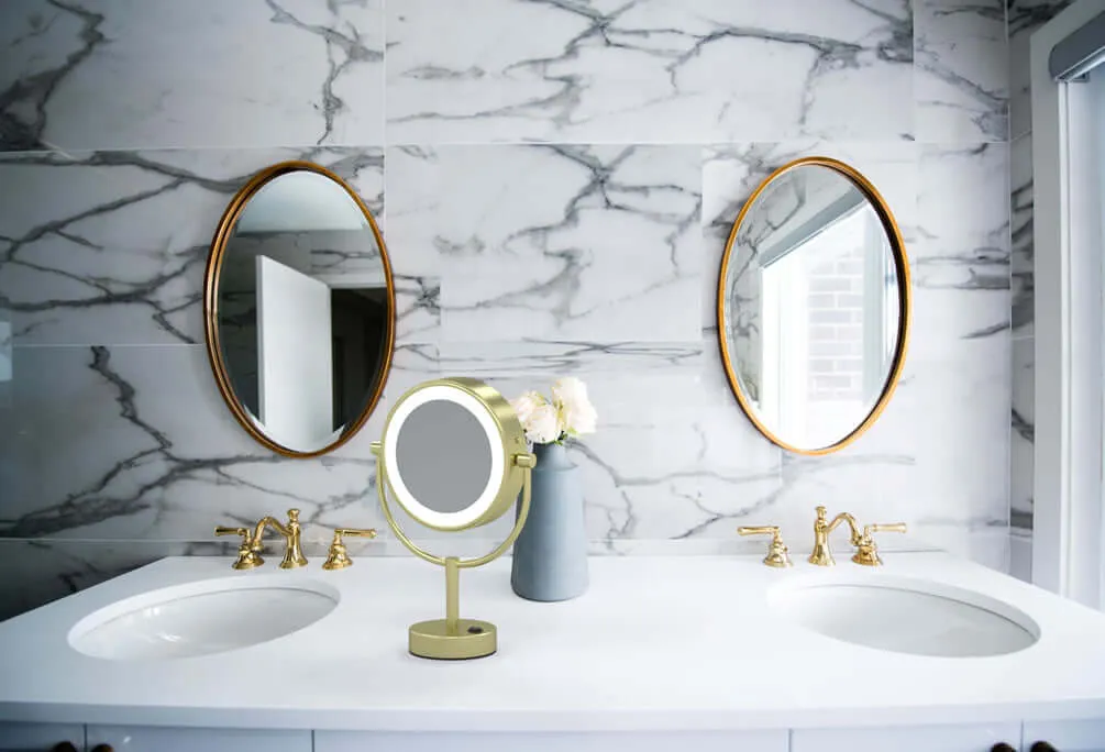 Kimball & Young LED 5x/1x Vanity Mirror 3,500k/5,5500K, 5 Finishes
