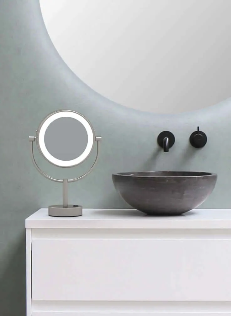 Kimball & Young LED 5x/1x Vanity Mirror 3,500k/5,5500K, 5 Finishes