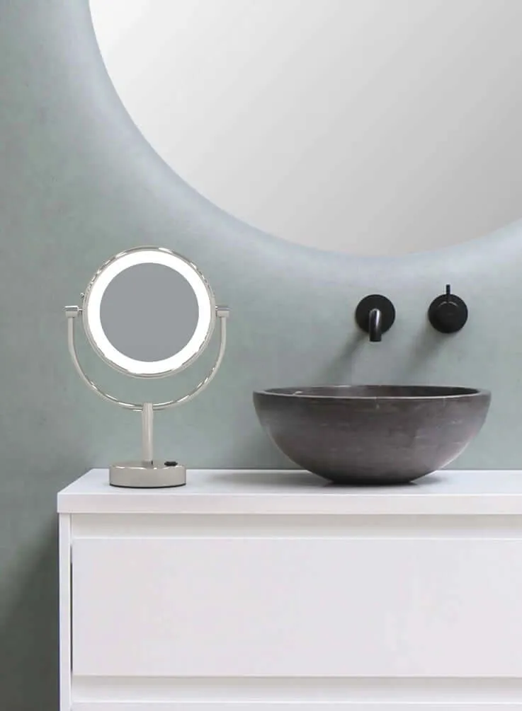 Kimball & Young LED 5x/1x Vanity Mirror 3,500k/5,5500K, 5 Finishes