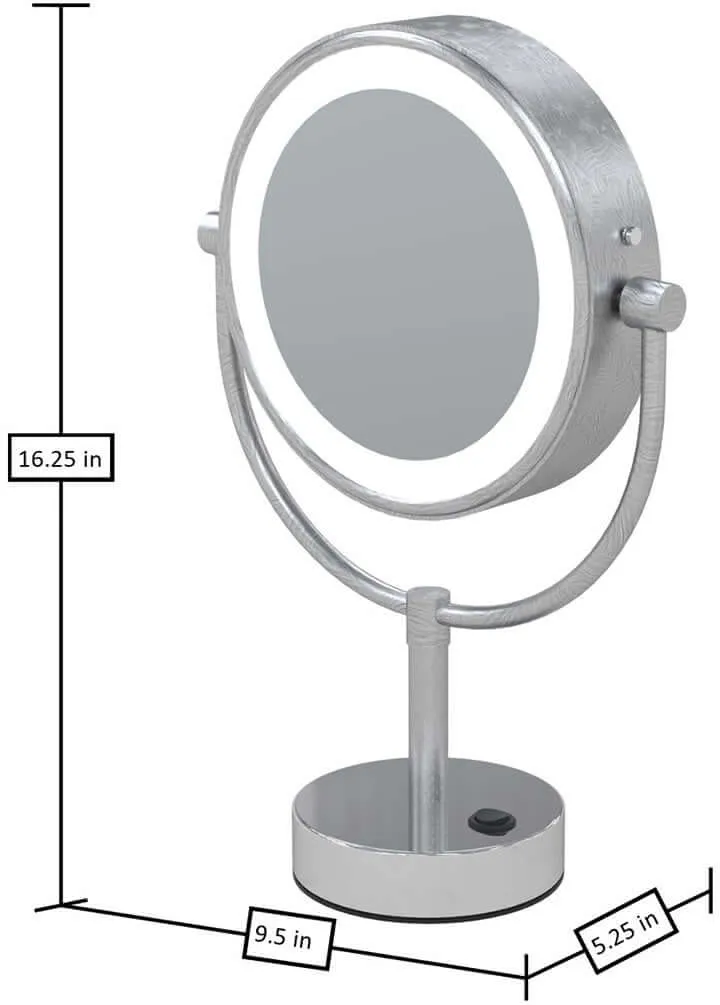 Kimball & Young LED 5x/1x Vanity Mirror 3,500k/5,5500K, 5 Finishes