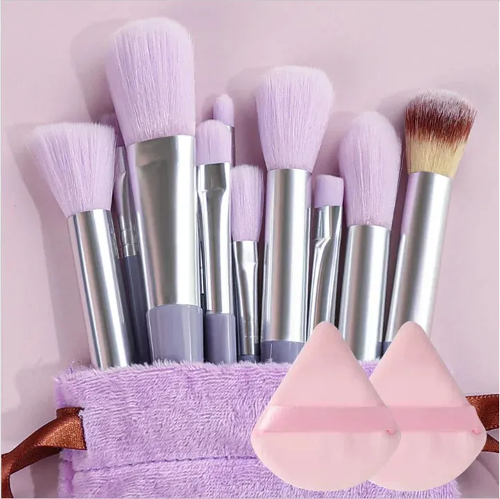 Lady Glams - 13PCS Makeup Brushes Set Super soft detail brush Blush Brush Foundation Concealer Contour Eyeshadow Brush Women Beauty Tools
