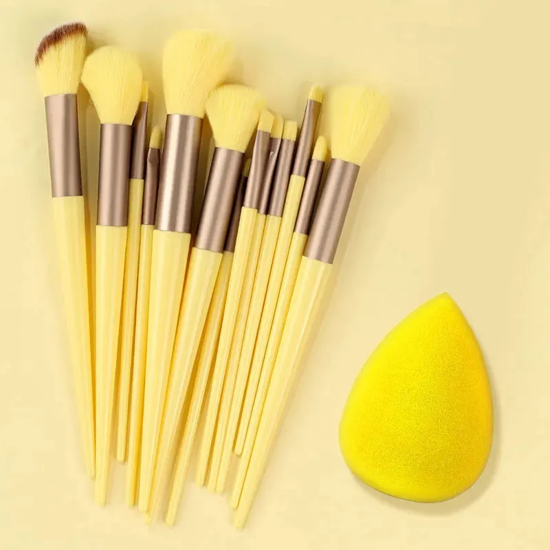 Lady Glams - 13PCS Makeup Brushes Set Super soft detail brush Blush Brush Foundation Concealer Contour Eyeshadow Brush Women Beauty Tools