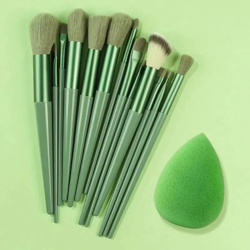 Lady Glams - 13PCS Makeup Brushes Set Super soft detail brush Blush Brush Foundation Concealer Contour Eyeshadow Brush Women Beauty Tools
