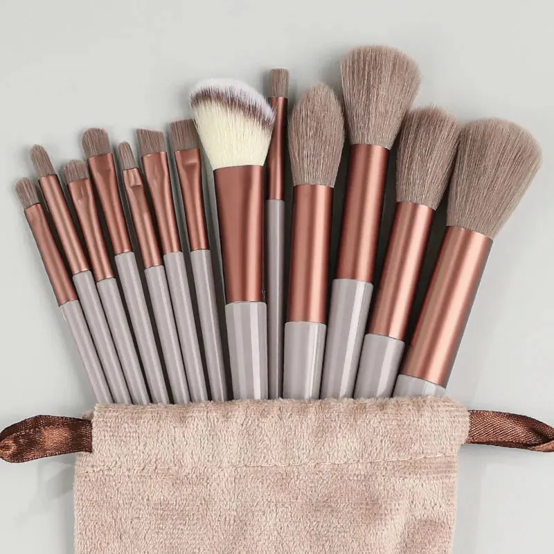 Lady Glams - 13PCS Makeup Brushes Set Super soft detail brush Blush Brush Foundation Concealer Contour Eyeshadow Brush Women Beauty Tools