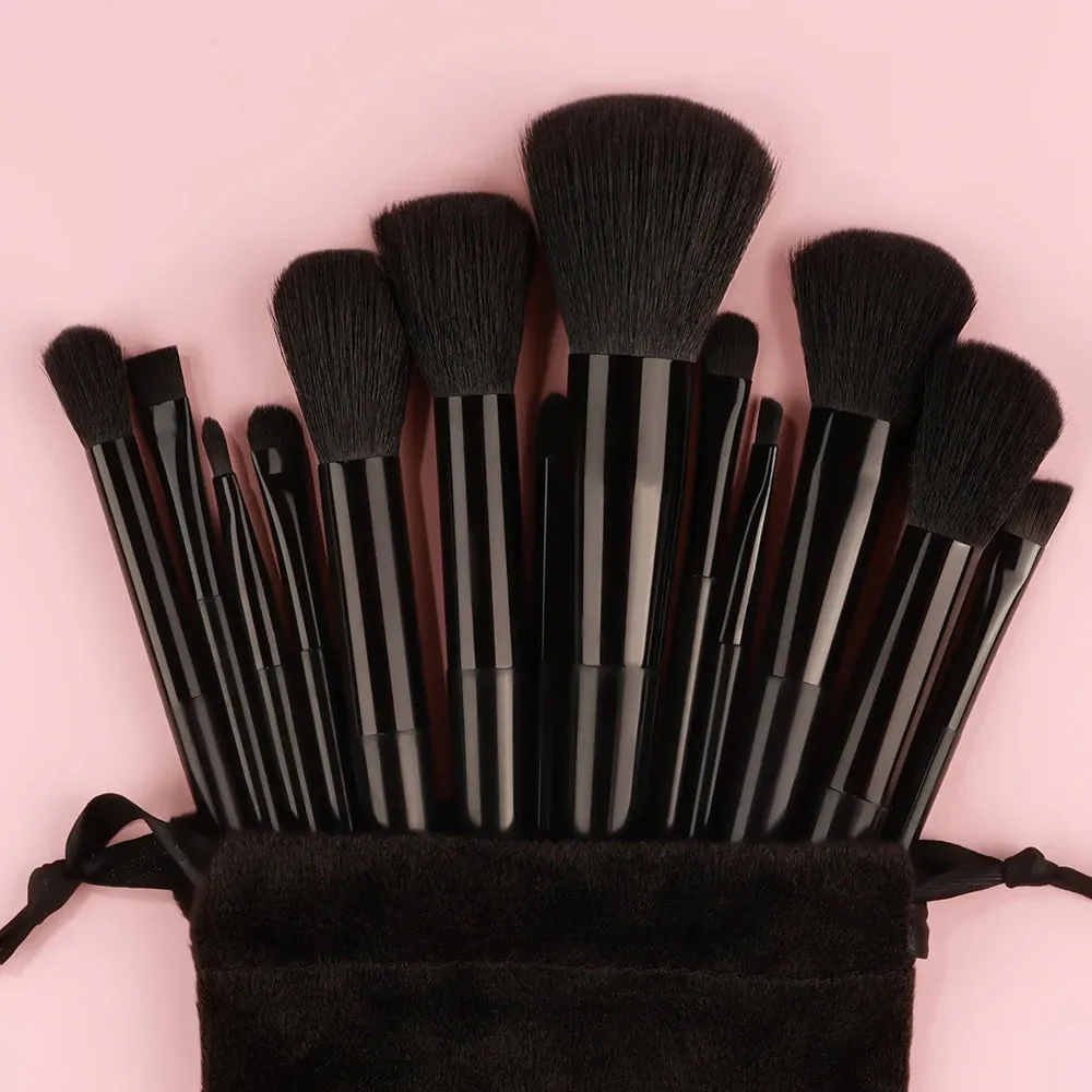 Lady Glams - 13PCS Makeup Brushes Set Super soft detail brush Blush Brush Foundation Concealer Contour Eyeshadow Brush Women Beauty Tools