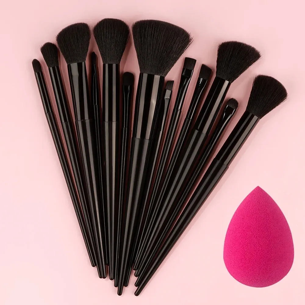 Lady Glams - 13PCS Makeup Brushes Set Super soft detail brush Blush Brush Foundation Concealer Contour Eyeshadow Brush Women Beauty Tools