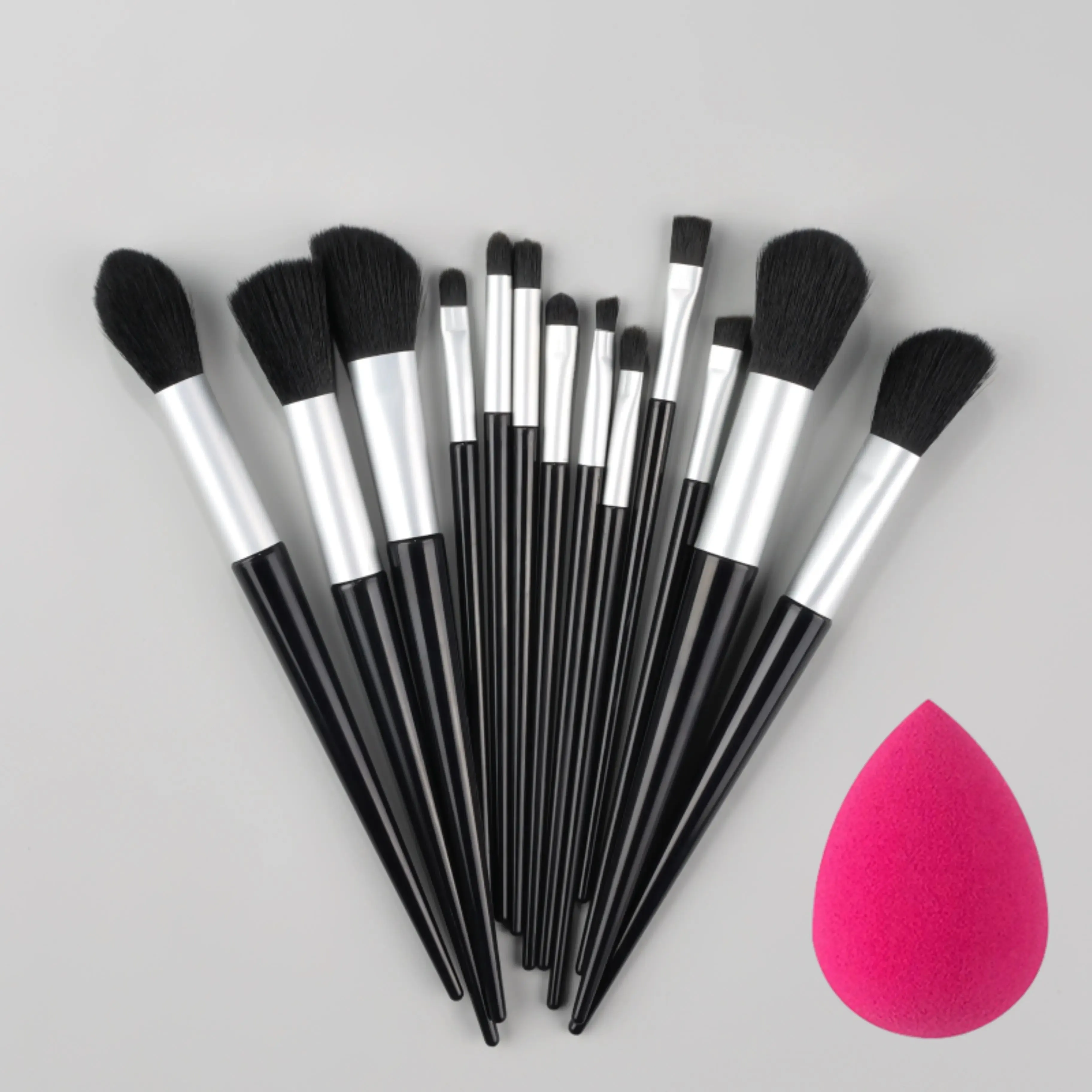 Lady Glams - 13PCS Makeup Brushes Set Super soft detail brush Blush Brush Foundation Concealer Contour Eyeshadow Brush Women Beauty Tools