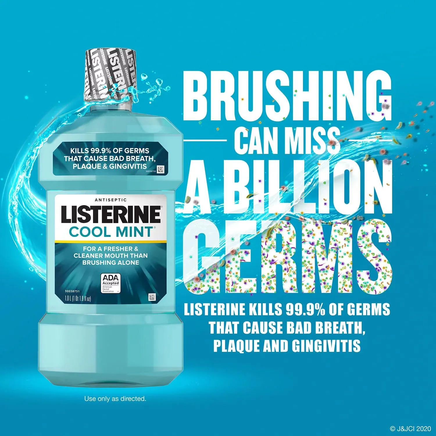 Listerine Cool Mint Antiseptic Mouthwash, 50.7 fl. oz., 2 pk.