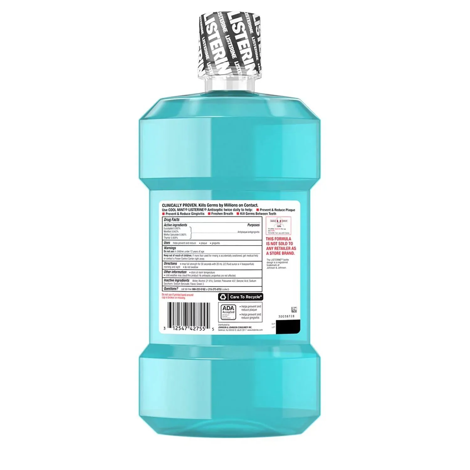 Listerine Cool Mint Antiseptic Mouthwash, 50.7 fl. oz., 2 pk.