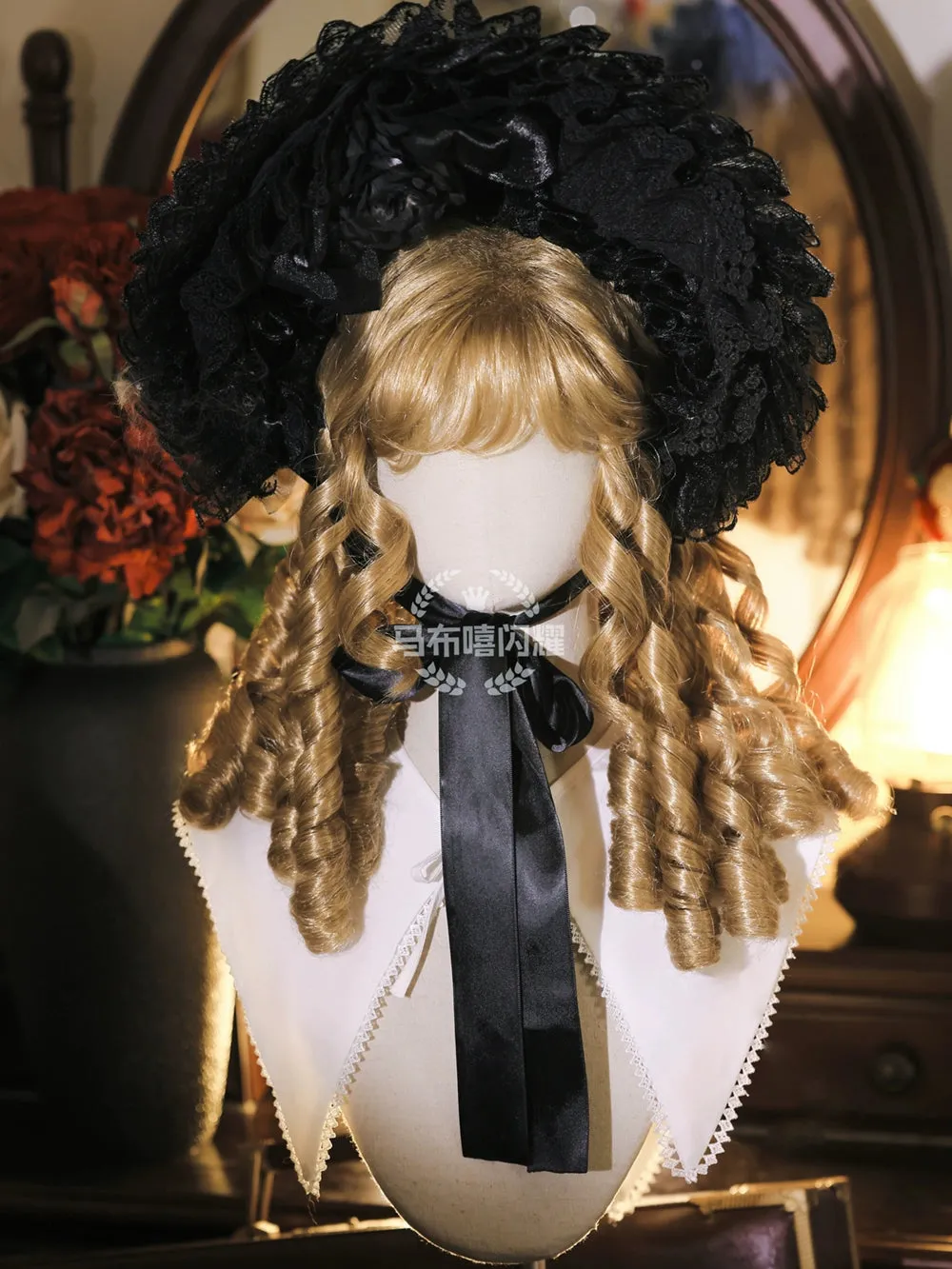 Mabuxi~Retro Lolita Wig Elegant Roman Curls Gorgeous Court Wigs