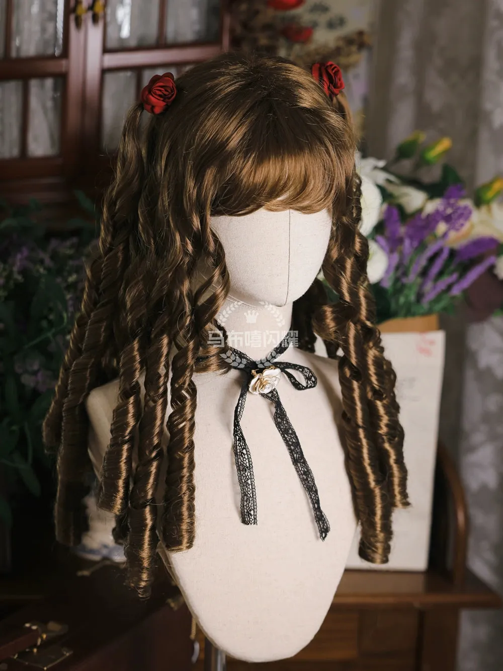 Mabuxi~Retro Lolita Wig Elegant Roman Curls Gorgeous Court Wigs