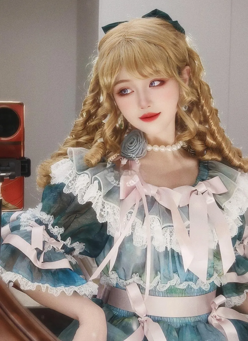 Mabuxi~Retro Lolita Wig Elegant Roman Curls Gorgeous Court Wigs