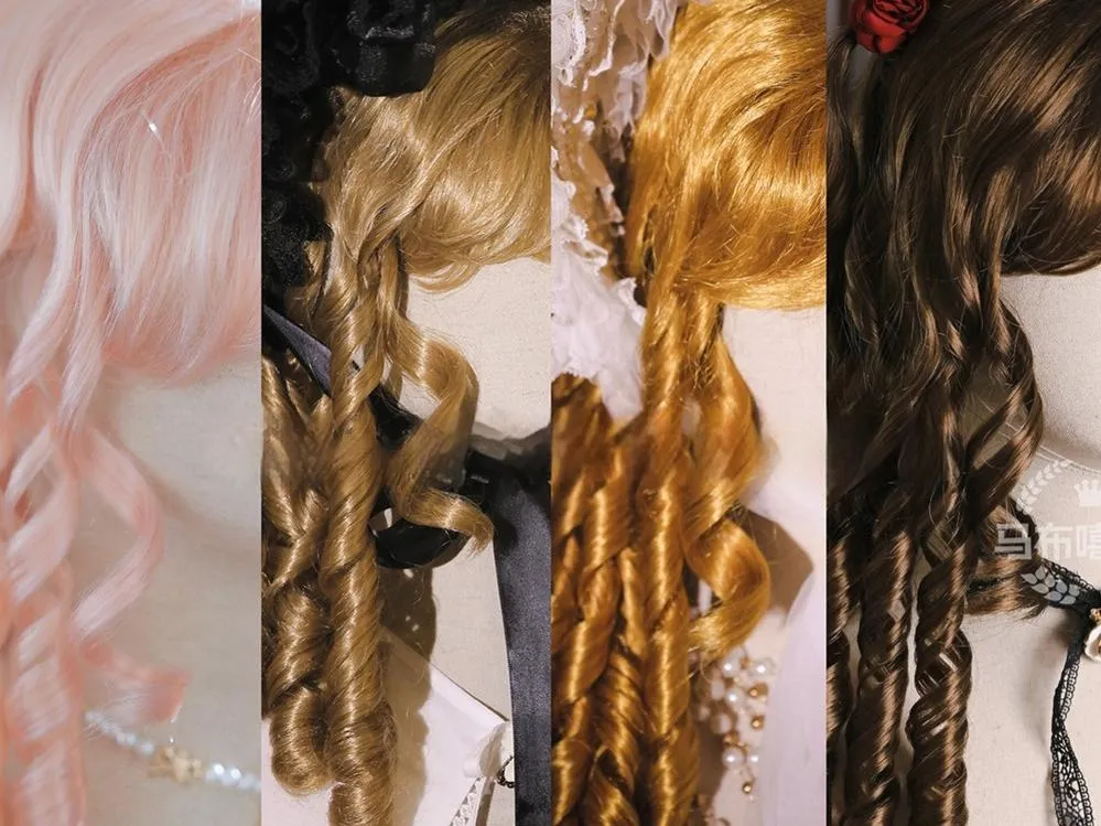 Mabuxi~Retro Lolita Wig Elegant Roman Curls Gorgeous Court Wigs