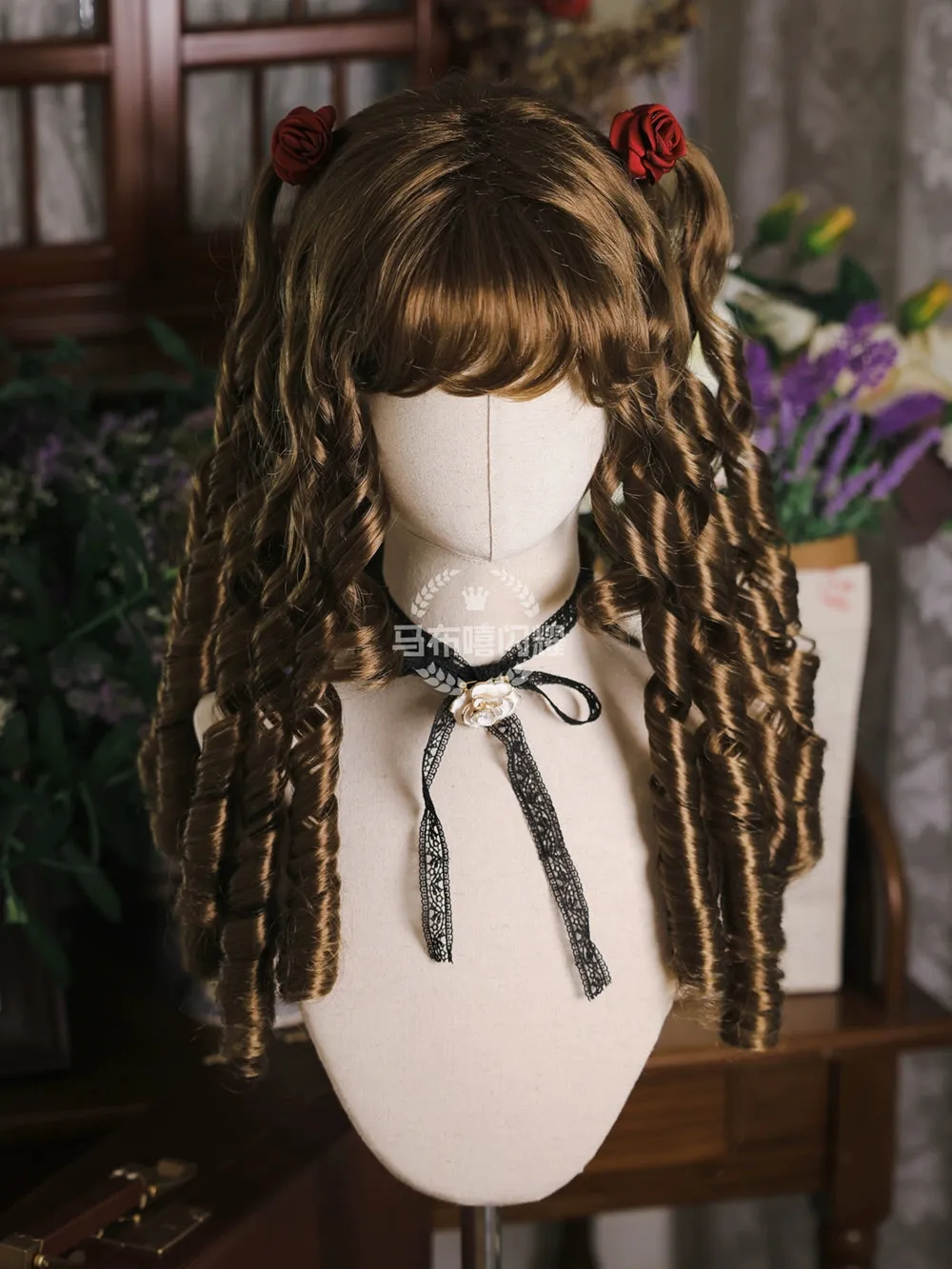 Mabuxi~Retro Lolita Wig Elegant Roman Curls Gorgeous Court Wigs