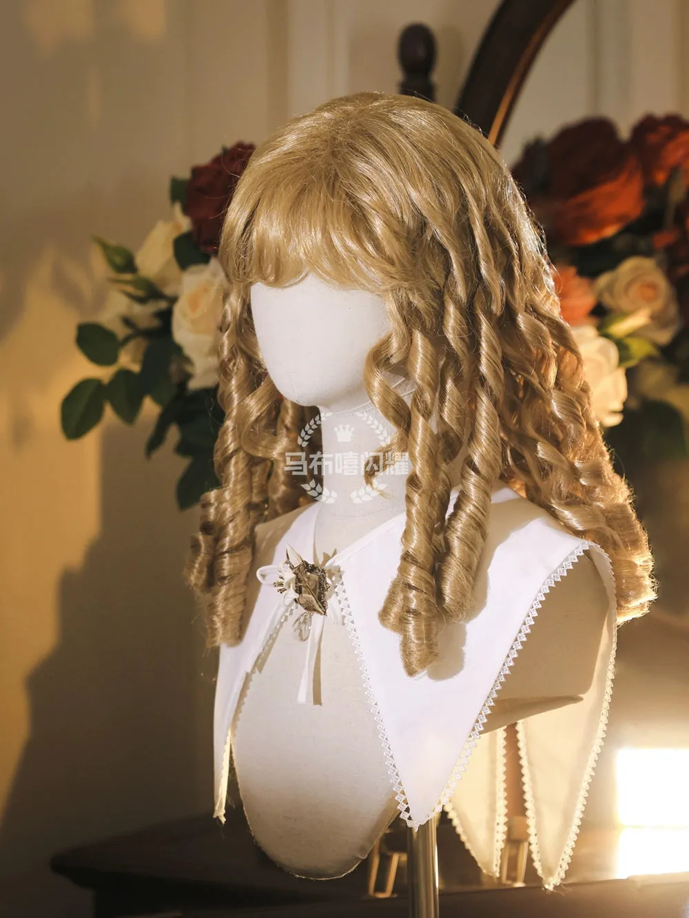 Mabuxi~Retro Lolita Wig Elegant Roman Curls Gorgeous Court Wigs