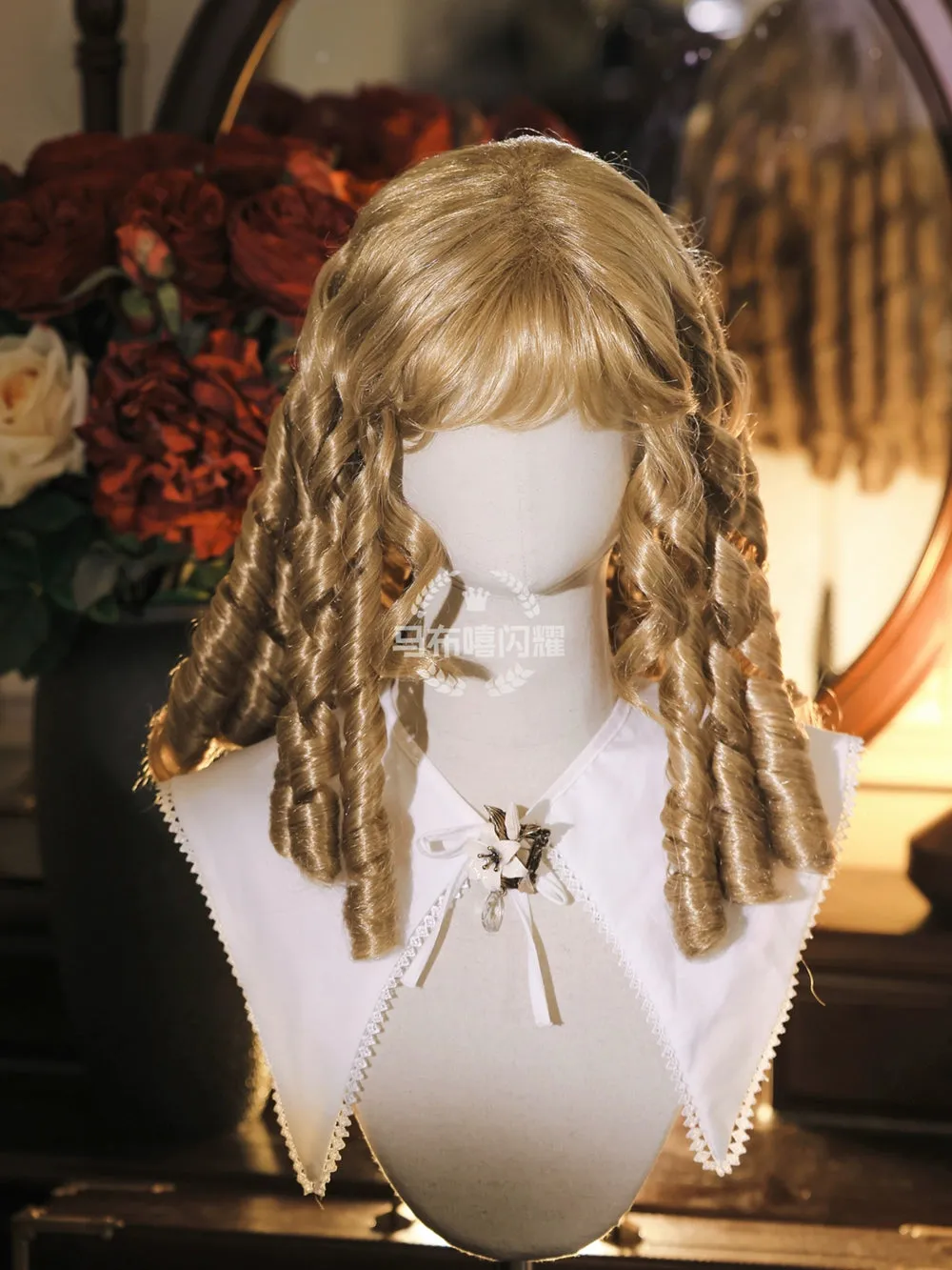 Mabuxi~Retro Lolita Wig Elegant Roman Curls Gorgeous Court Wigs