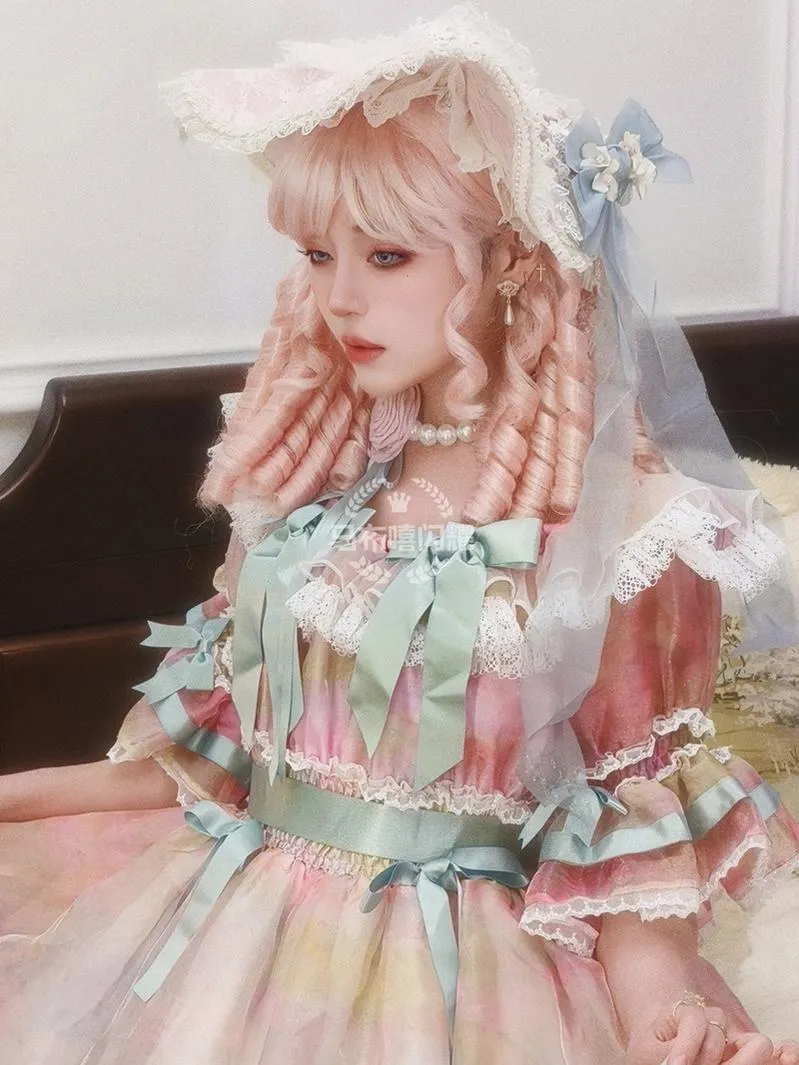 Mabuxi~Retro Lolita Wig Elegant Roman Curls Gorgeous Court Wigs
