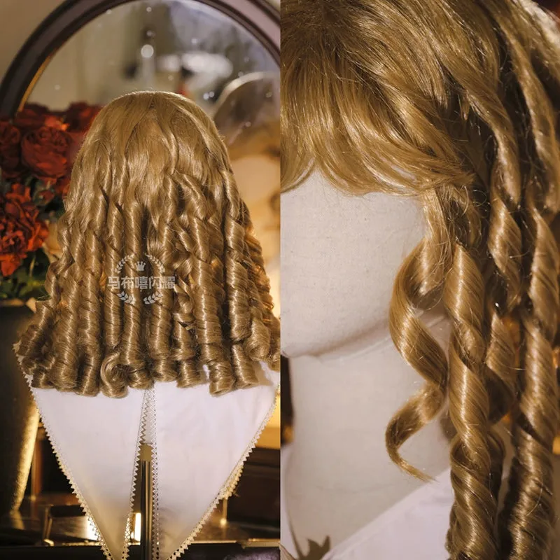 Mabuxi~Retro Lolita Wig Elegant Roman Curls Gorgeous Court Wigs