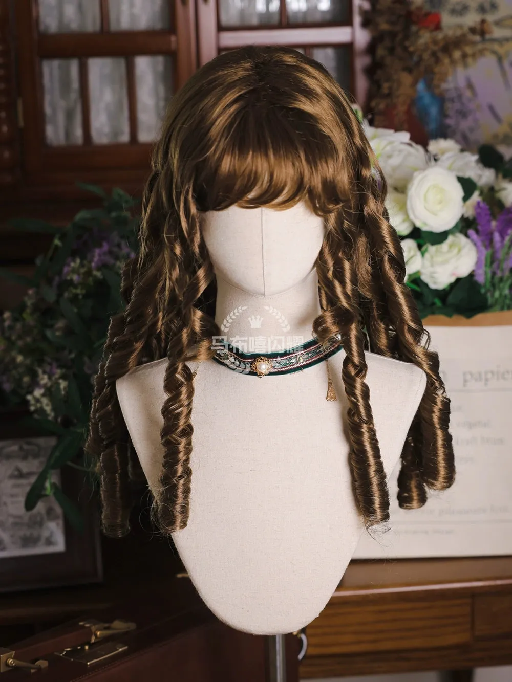 Mabuxi~Retro Lolita Wig Elegant Roman Curls Gorgeous Court Wigs