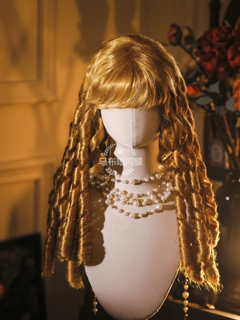Mabuxi~Retro Lolita Wig Elegant Roman Curls Gorgeous Court Wigs