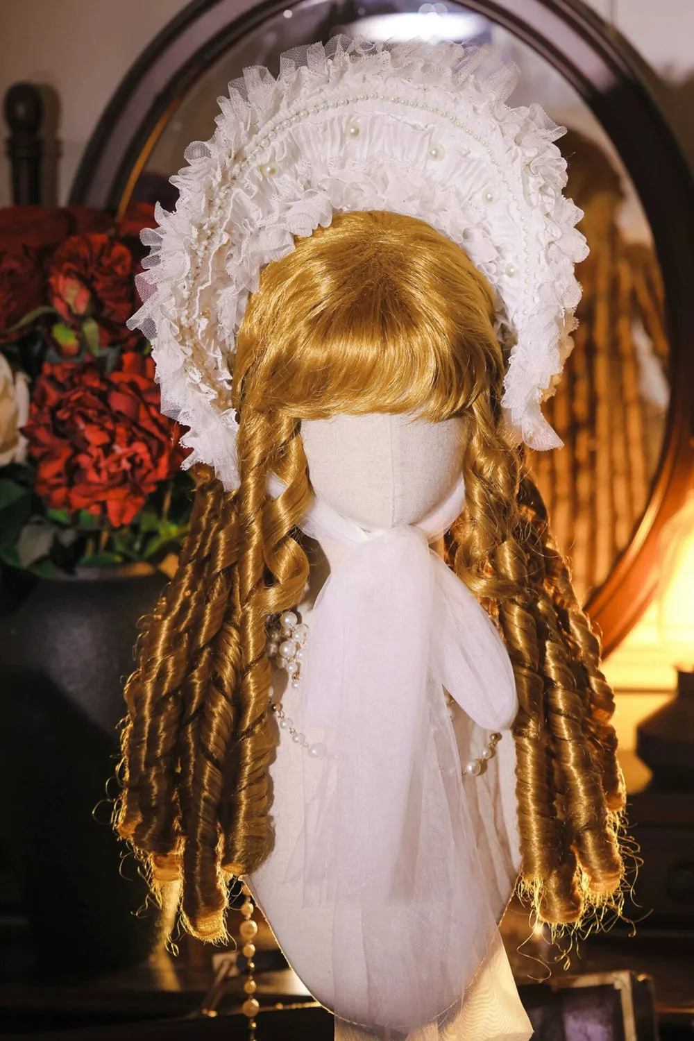 Mabuxi~Retro Lolita Wig Elegant Roman Curls Gorgeous Court Wigs