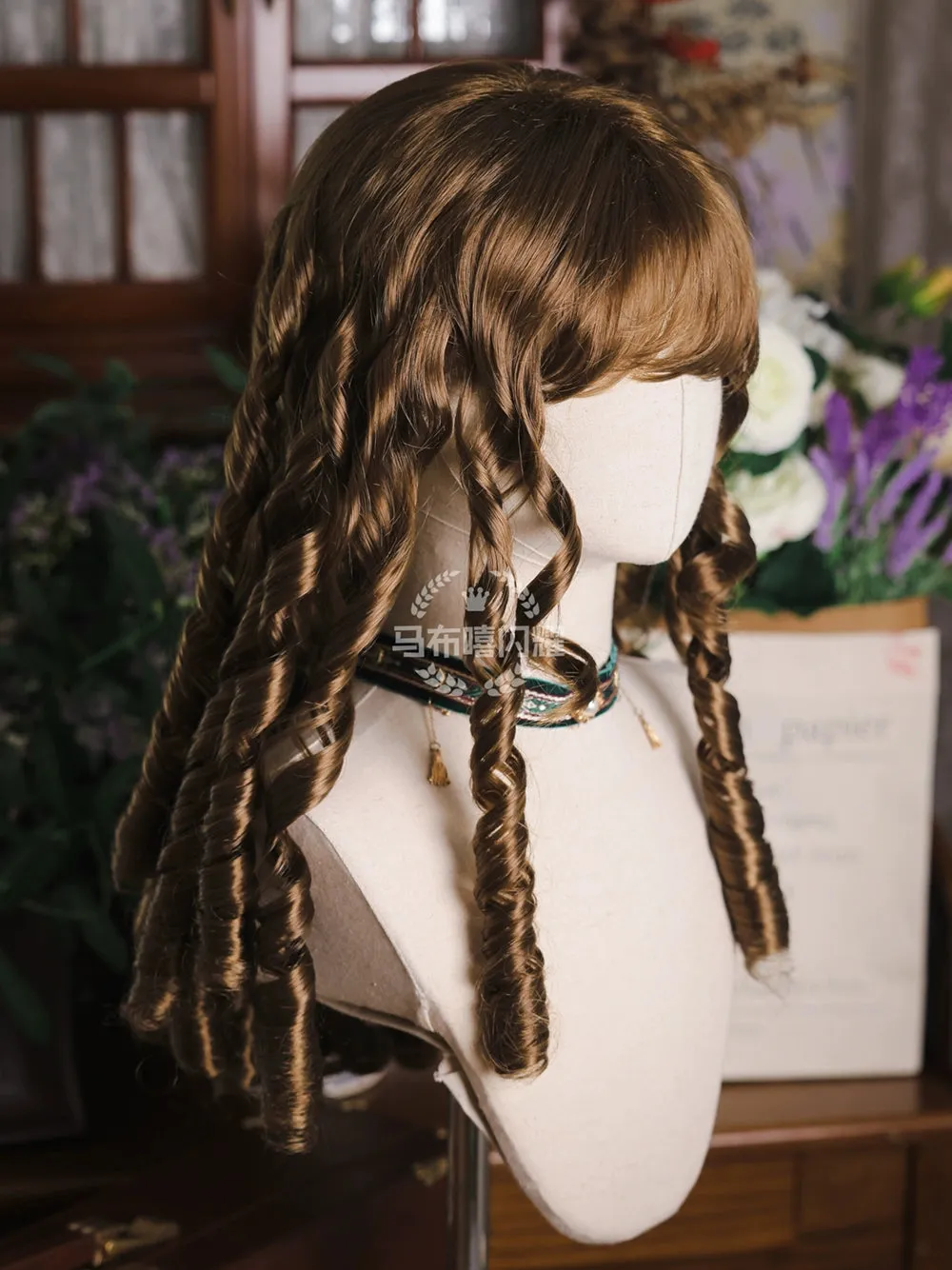 Mabuxi~Retro Lolita Wig Elegant Roman Curls Gorgeous Court Wigs