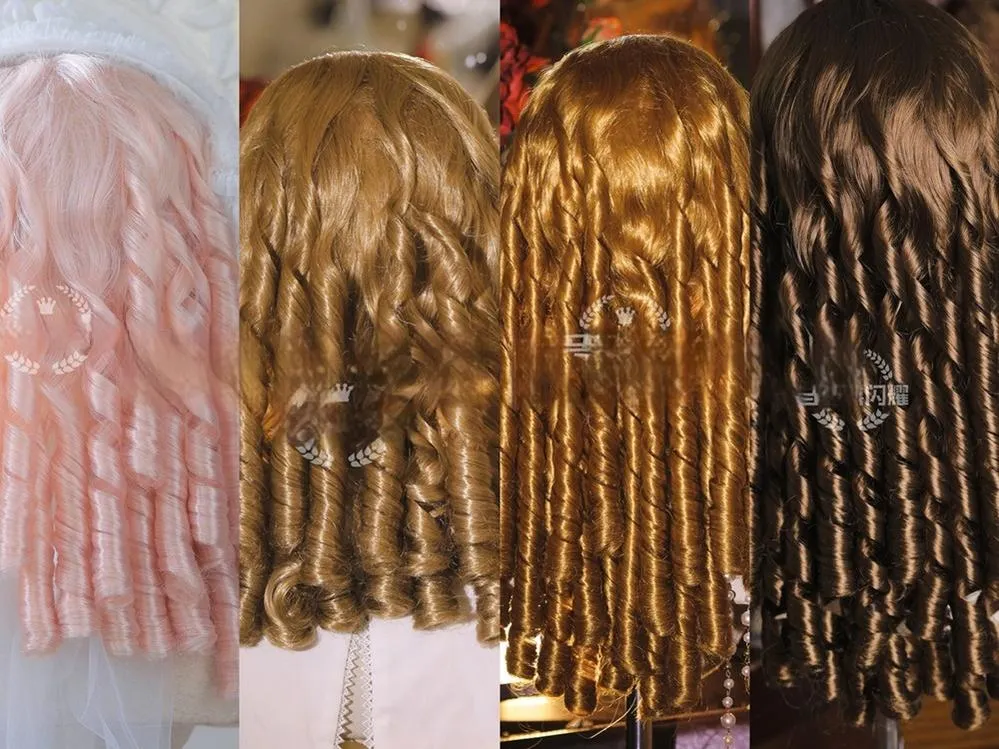 Mabuxi~Retro Lolita Wig Elegant Roman Curls Gorgeous Court Wigs