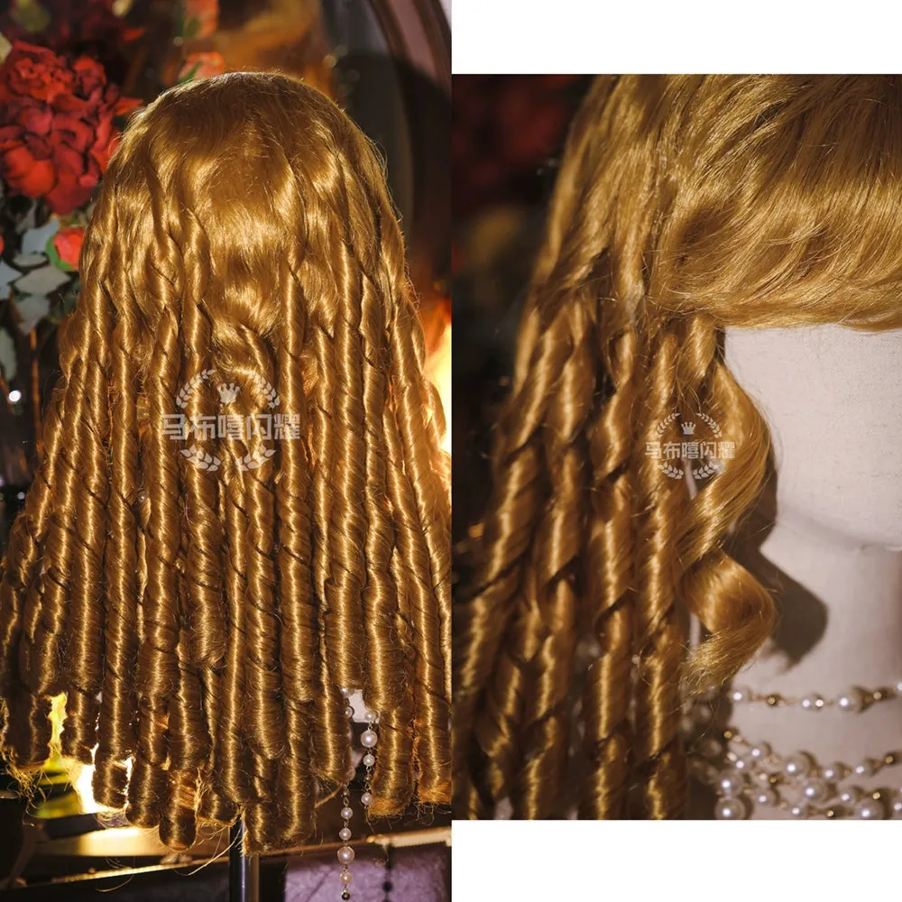 Mabuxi~Retro Lolita Wig Elegant Roman Curls Gorgeous Court Wigs