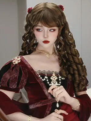Mabuxi~Retro Lolita Wig Elegant Roman Curls Gorgeous Court Wigs