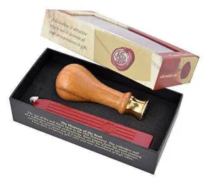 Manuscript Initial & Wax - Boxed Wax Seal Stamp Set