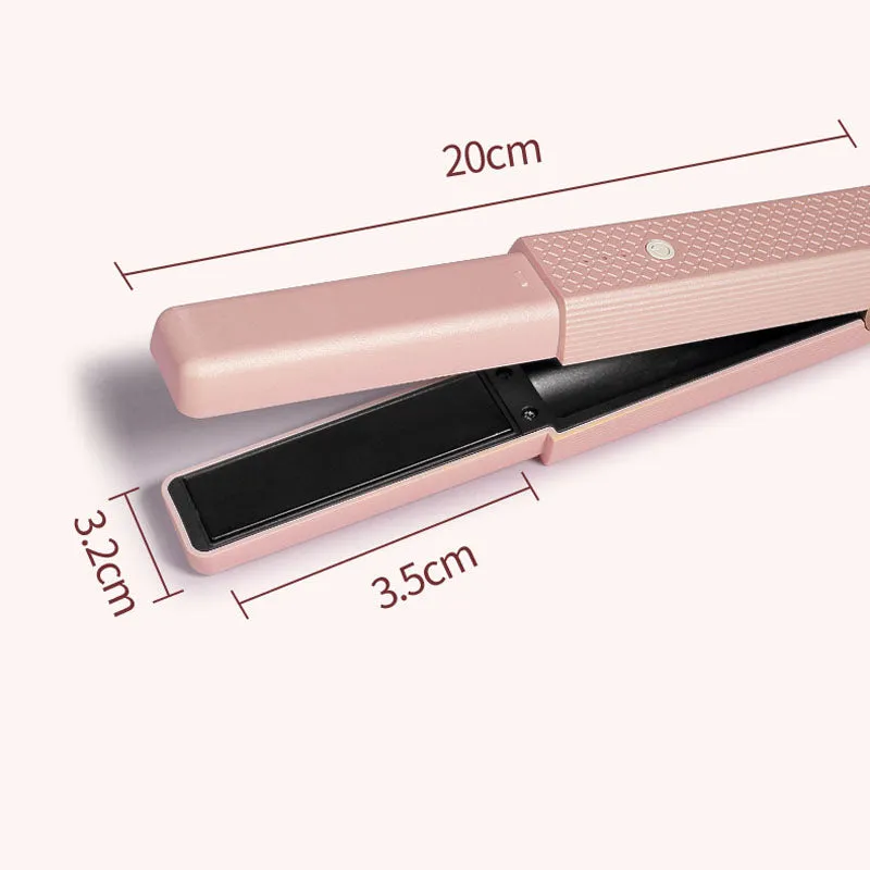 Mini USB Cordless Straight & Curl Curling Iron